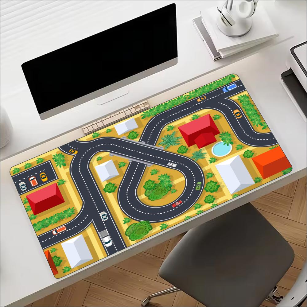 Tapete de rato grande com padr - Desk Setup Workspace avaliação e preço