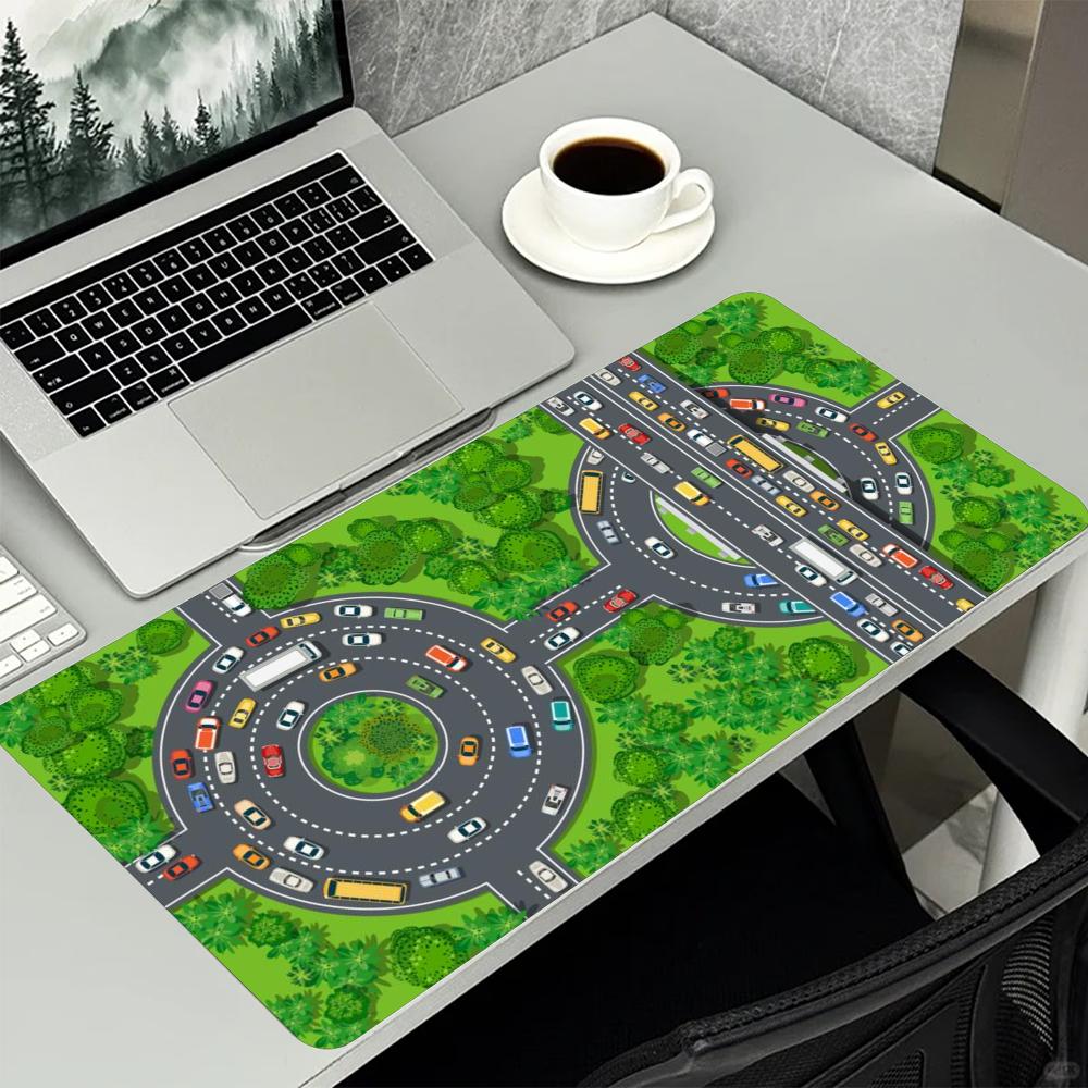 Tapete de rato grande com padr - Desk Setup Workspace avaliação e preço