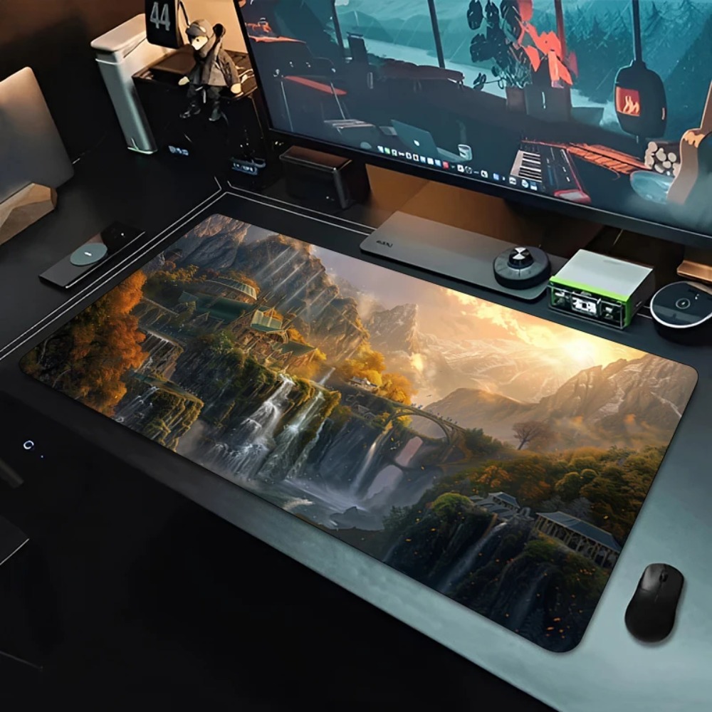 Mouse Pad Grande Vintage com P - Desk Setup Red avaliação e preço