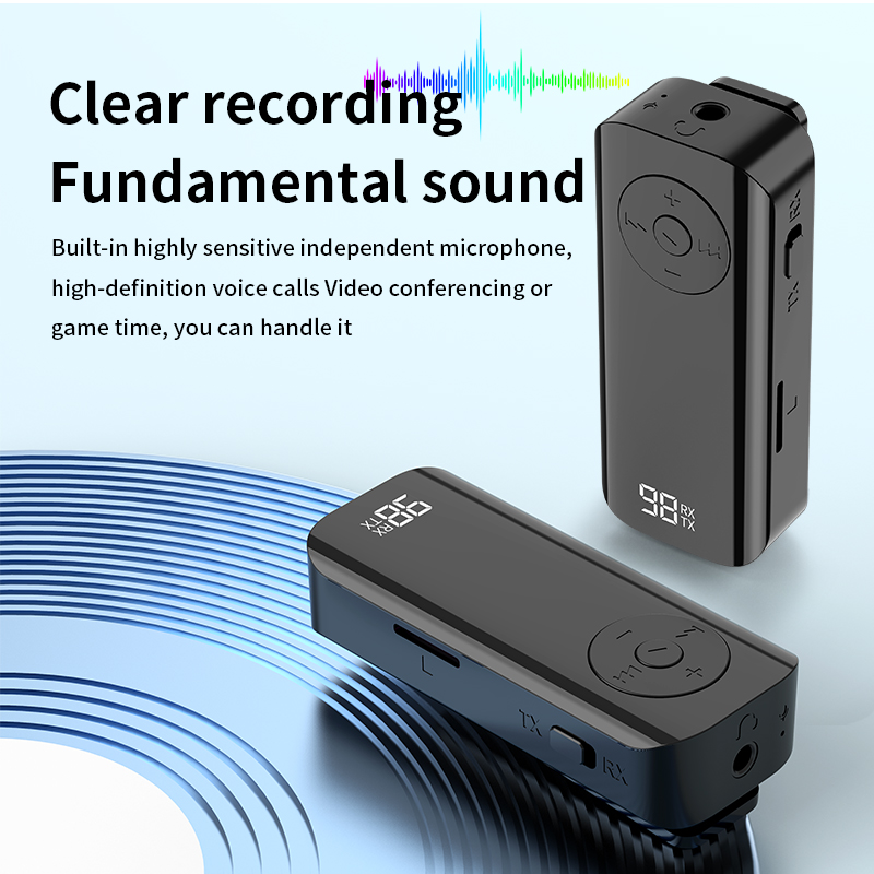 Lavalier bluetooth 5.3 transmi - Desk Hifi Setup avaliação e preço