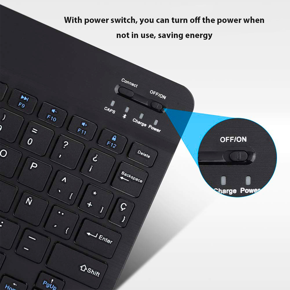 Teclado sem fio bluetooth para - Desk Setup Ipad avaliação e preço