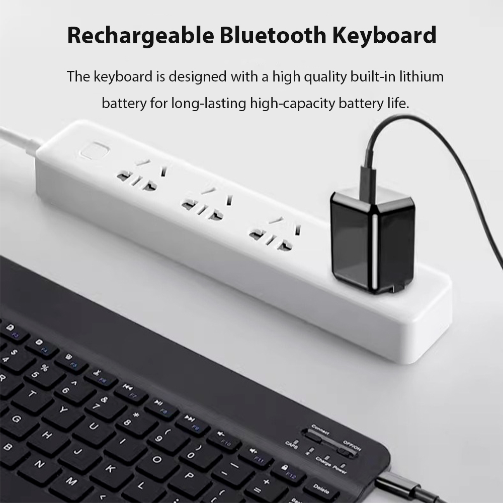 Teclado sem fio bluetooth para - Desk Setup Ipad avaliação e preço