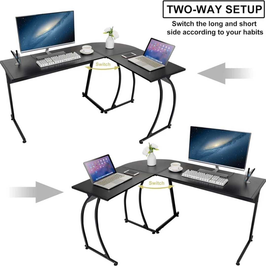 Mesa de jogos em formato de L  - Desk Setup Ideas avaliação e preço