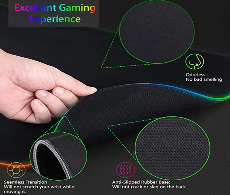 Mouse Pad RGB XXL HD Grande Pr - Desk Setup Rgb avaliação e preço