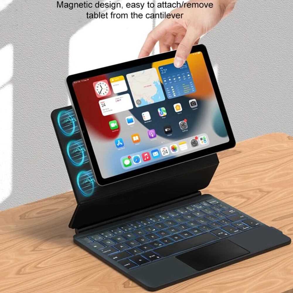 Capa de toque com teclado mági - Desk Setup Ipad avaliação e preço