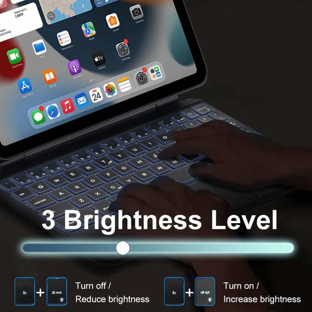Capa de toque com teclado mági - Desk Setup Ipad avaliação e preço