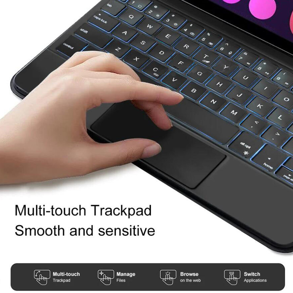 Capa de toque com teclado mági - Desk Setup Ipad avaliação e preço